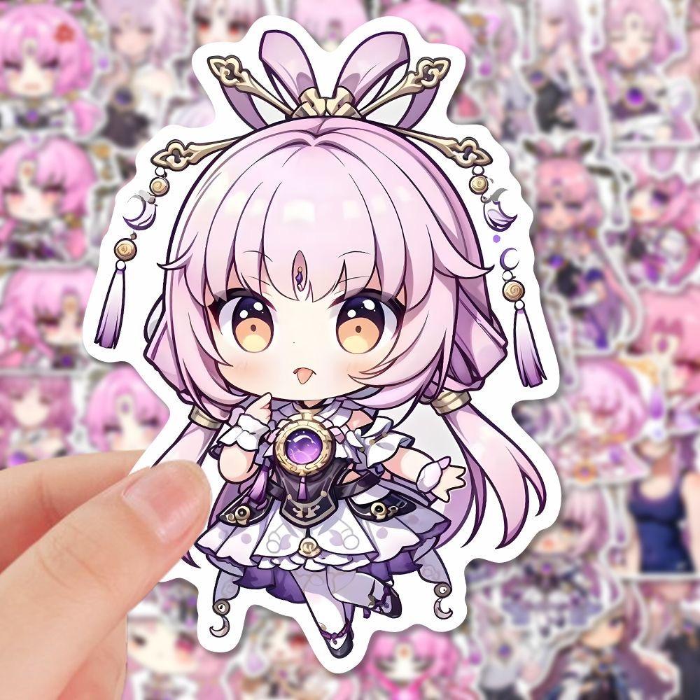 Sunsyea Honkai: Star Rail Merch Fans Collection Role Stickers Fu Xuan 46 Pieces