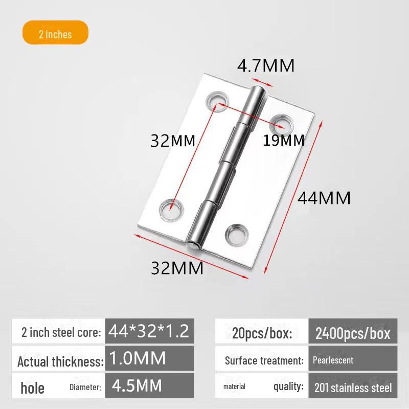 Scharniersatz für Schranktüren und Fenster aus Edelstahl 304
