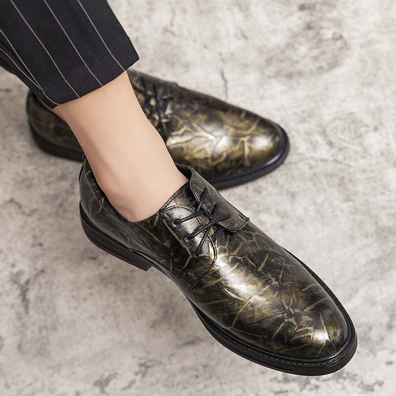 Fashion Retro Dress Office Loafers Casual Business Mens Wedding Classic Suit Lace-up Formal Designer Male Shoes for Men Footwear