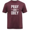 Pray & Obey Christian Religious God Bible Church Jesus Christ T-shirt Unisex T-Shirt