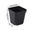 5.5cm/7cm/10cm Starter Pots For Planting 50PCS Reusable Black Square Seedling Pots Nursery Pot With Drainage Holes Gardening Kit