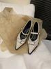 Niche Retro Versatile Mary Jane Shoes Women's Spring and Autumn 2025 New Models with Thick Heels Retro Pointed Single Shoes Women