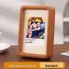 Black Walnut Double Rounded Corner Wood Photo Frame - Personalized DIY Tabletop Picture Display