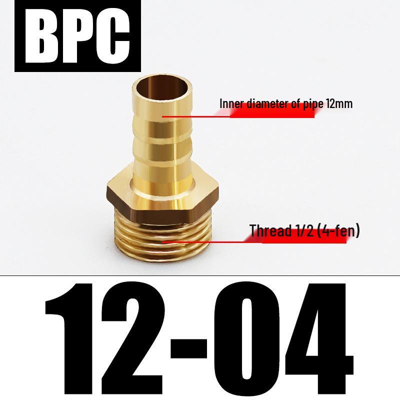 All-Copper Male Thread Fittings: Pagoda Head, PC6/8/10, 4-Point & 6-Point for Water/Gas Hoses