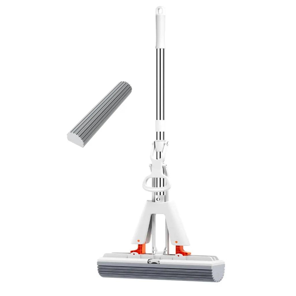 1 Pc PVA Sponge Mop for Floor Cleaning Self Twisting Mop for Bathroom and Kitchen Tile Floors Floor Mop with Sponge Mop Cleaner