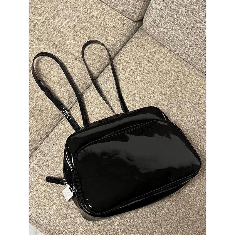 Bright Bread Bag Women Cute Playful Solid Colour Small Backpack Casual Hundred Shoulder Bag