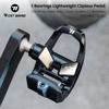 WEST BIKING Road Bike Pedals Nylon Bicycle Locking Pedals Cycling Bearing Cleats Clipless Pedal Look System With Locking Plates