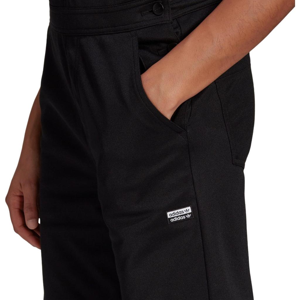 adidas Originals R.Y.V. Dungarees Solid Color Vintage Style Overalls Women Dungarees Black GN4261