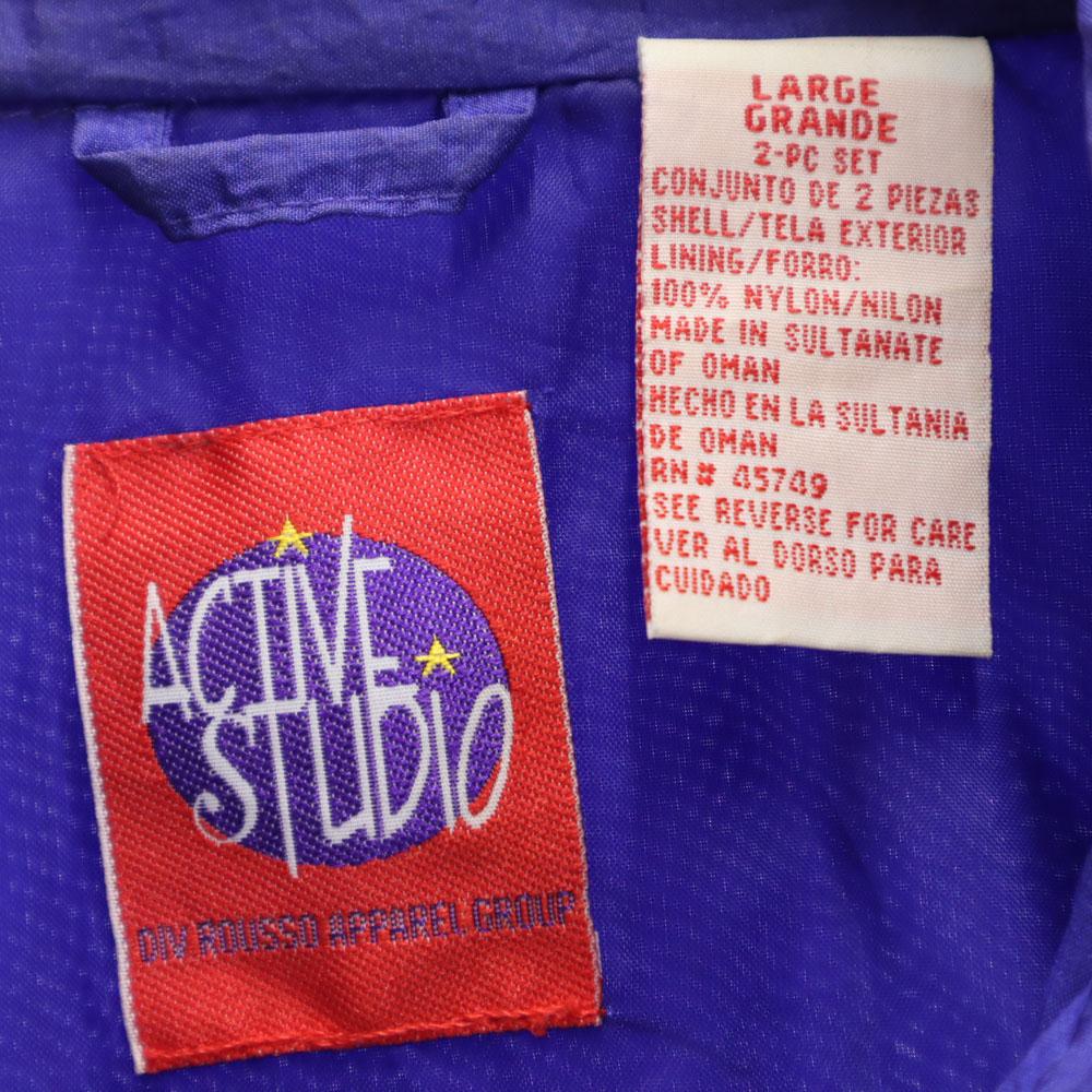 ACTIVESTUDIO 90s Old Long sleeve Nylon jacket L Navy system Men's Used