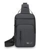 Multi-Layer Men's Chest Bag Handbag Solid Color Shoulder Bag
