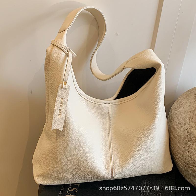 Foreign Order Commuting To Work Large Capacity Tote Bag Xiaohongshu Super Fire Sweet Spring Shoulder Bag Vegetable Basket Armpit Bag