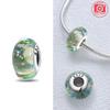 Authentic Certified Pink Glass Bead Blue Romantic Bead Charms Compatible With Bracelets Charm Bead Charms Copper Women Diy Jewellery Making