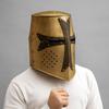 Kreuzritterhelm aus Messing, Ritterhelm, Templer-Cosplay-Helm, Halloween-Geschenk, perfektes Geschenk für ihn
