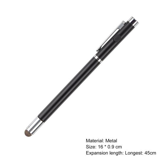 Yüksek Hassasiyetli Yüksek Hassasiyetli Aşınmaya Dayanıklı Rahat Tutuşlu Çok Amaçlı Gizli Teleskopik Kutup Metal Evrensel Stylus Dokunmatik Ekran Kalemi