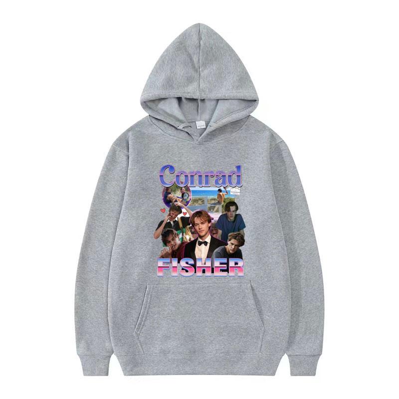 Team Conrad Cousins Beach Graphic Sweatshirt Men's Clothing Conrad Fisher Movie Y2k Hoodie Long Sleeve Comfort Oversized Hoodies