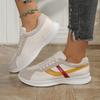 Mode Dambadskor 2025 Vår Casual Damsneakers Plattform Kvinna Ny Randiga Löparskor Bekväma Vulkaniserade Skor