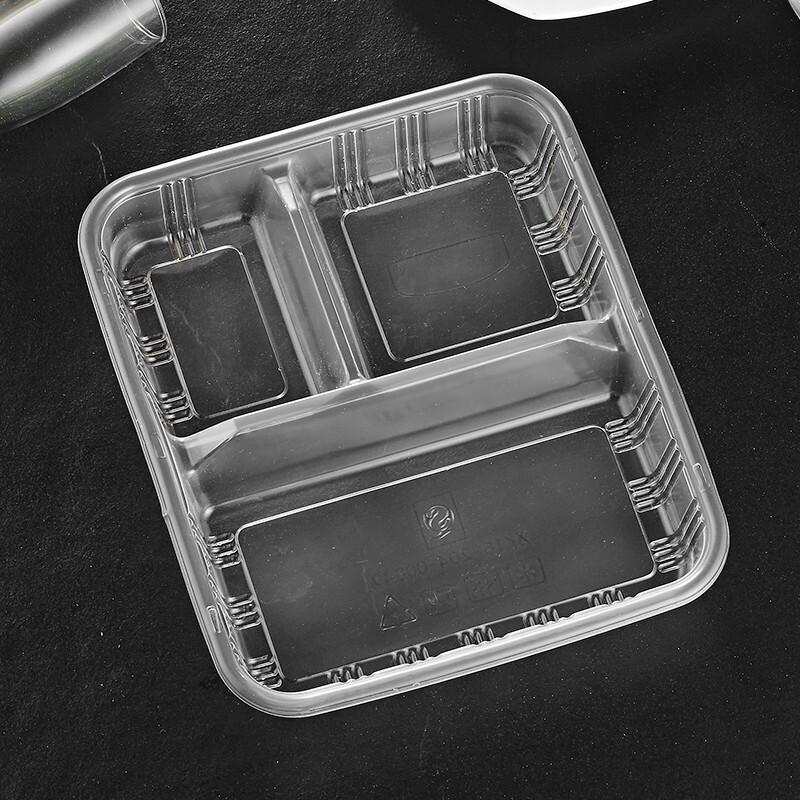 Disposable PP 3-Compartment Takeout Lunch Boxes