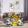 Pikachu Flannel Blanket Winter  Soft Durable Throw Blanket for Students Couch Chair Fashion Bedspread Sofa Bed Cover