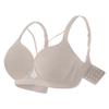 Leopard print seamless underwear women's big breasts show small breasts, large size fat mm gather and close secondary breasts, anti-sagging bra cover
