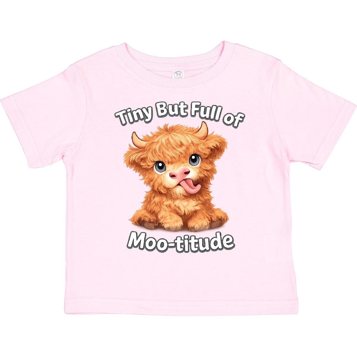 Inktastic Funny Highland Cow Toddler T-Shirt Cute Mini Lover Fluffy Farm Shower 150