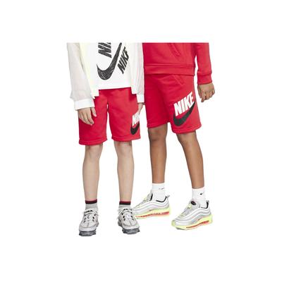 Sportswear Club Fleece Logo Print Drawstring Loose Fit Shorts Kids Shorts University-Red CK0509-657