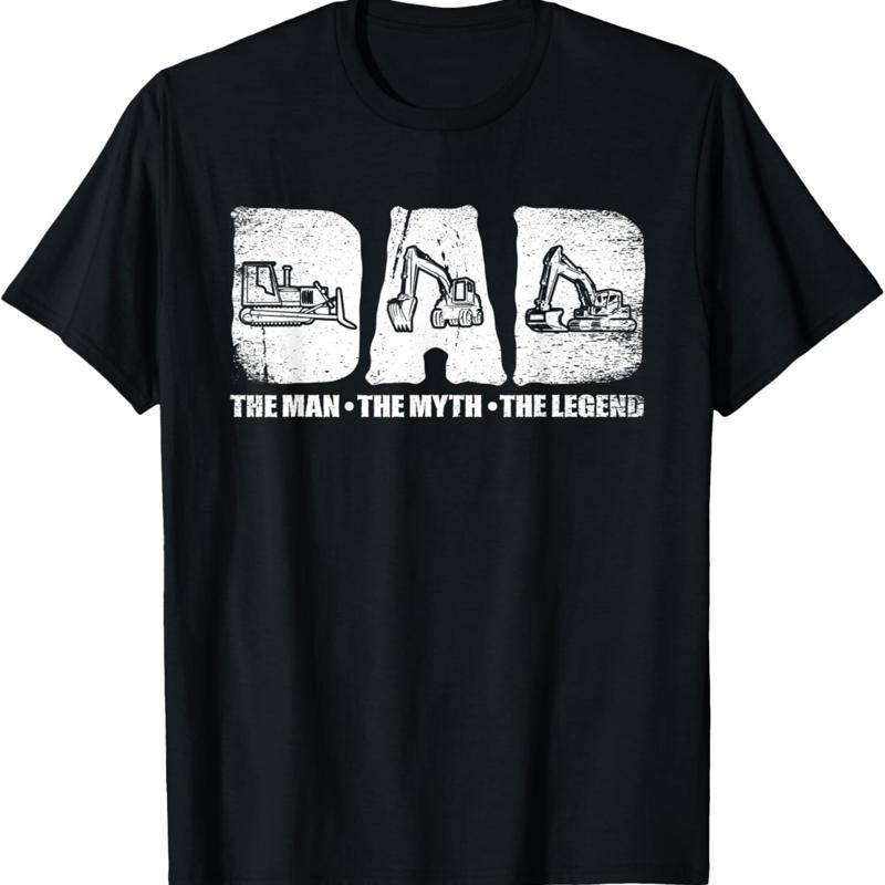 Mens Heavy Equipment Operator Dad T Shirt - Men s Summer Cotton Graphic Tee S разноцветный