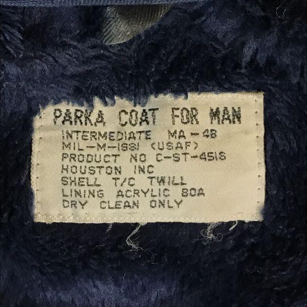 HOUSTON USAF Parka Coat Mods Coat Outer Jacket Men's L Navy(USED)