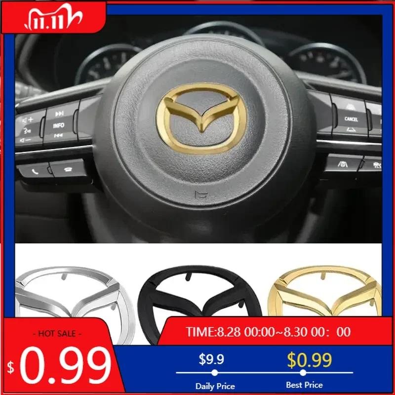 2025 Gorący ABS Samochodowa Kierownica Środkowa Emblemat Odznaka dla logo Mazda CX5 RX7 Atenza Axela 3 2 5 CX3 MX3 MX5 CX4 CX9 CX7 RX8 Proteg