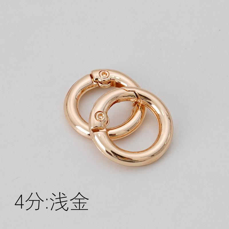 DIY Zinc Alloy Spring Ring, Key Ring, Metal Round Ring, Spring Ring, Round Pendant Buckle, Movable Opening Ring