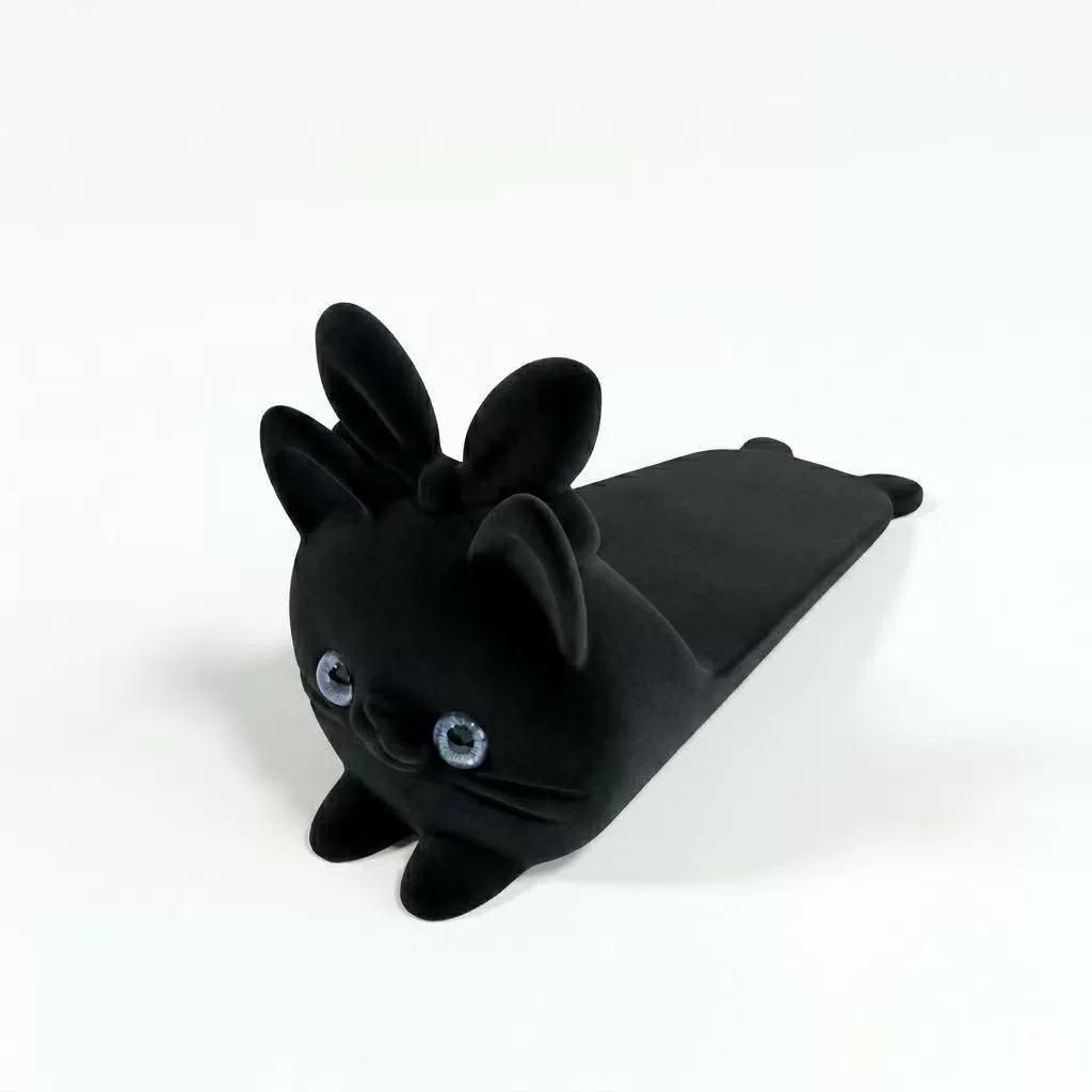 Cute Cat Door Stopper, 3D Printed Door Wedge Stopper for Bottom of Door, Non-Slip Door Holder, Decorative Stop for Bedroom