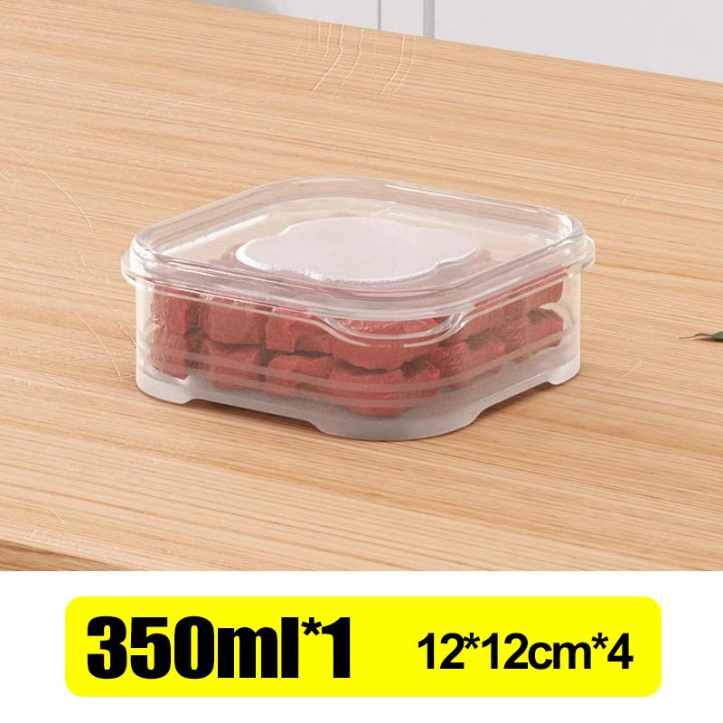 10/1pc Refrigerator Storage Box Food-Grade Meat Fresh-keeping Box Transparent Home Kitchen Vegetable Fruit Sealed Small Crisper