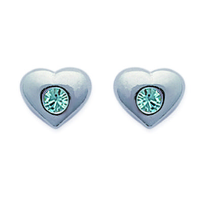 [D7531] - Silberohrringe 'En Plein Coeur' Silber Türkis - 6x7 mm