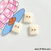 Big Eyes Cheese Resin Toy - Handmade DIY Accessories: Fridge Magnet, Shoe Buckle, Hair Accessory