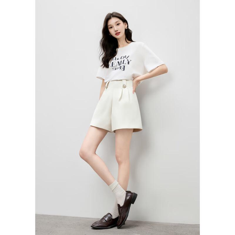 Qiushui Yiren Women's A-Line Casual Shorts