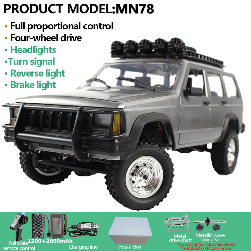 AAYD1 MN78 1:12 RC Car MN Model RTR Version RC Car 4WD 280 Motor Professional Off-Road RC 2.4G Remote Control Car For Boys Gifts