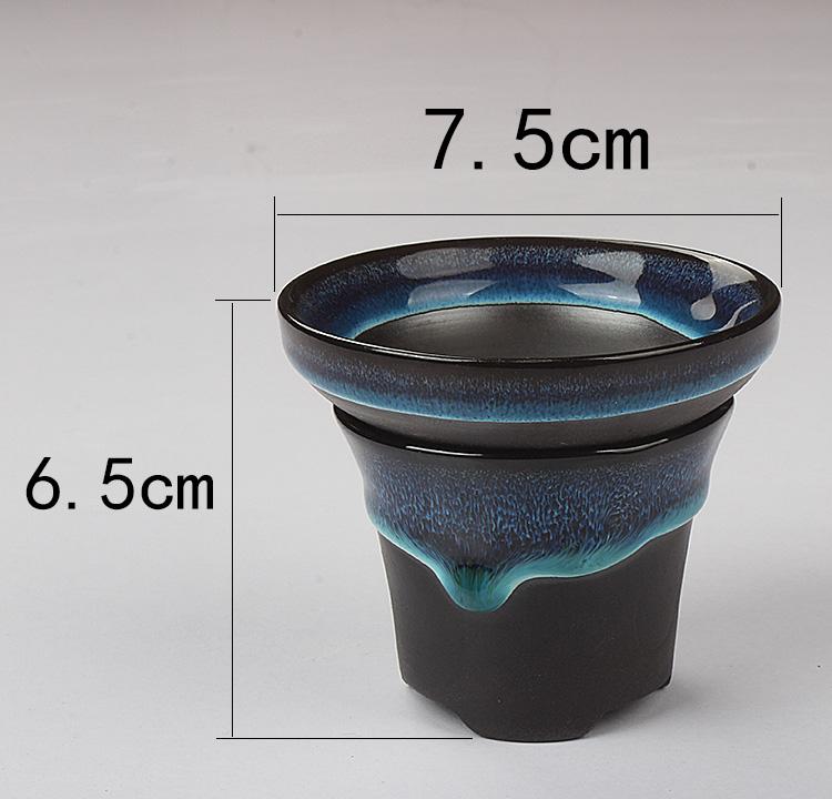 

Creative Handmade Ceramic Tea Strainer Tea Leaking Holder Chinese Tea Set Supplies Blue Tea Filter Tea Ceremony Accessories