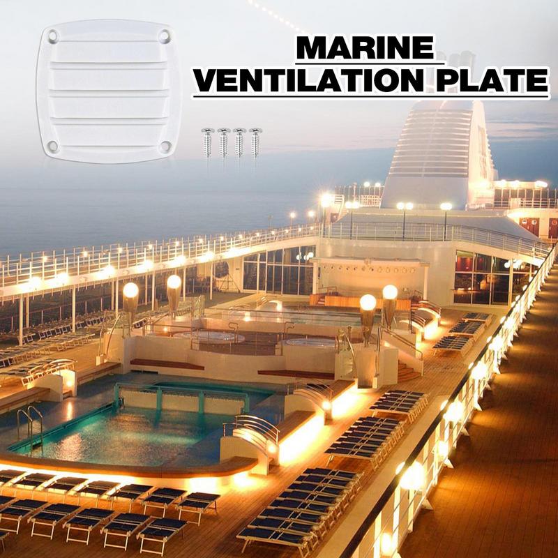 Marine Air Vent Covers Gill Plate Marine Air Outlet 4 Slot Ventilation Plate Smooth Marine Vent Cover Air Ventilation For Yacht