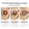 500pcs reusable thickened elastic food-grade plastic wrap, stretchable bowl covers, for kitchen fresh-keeping