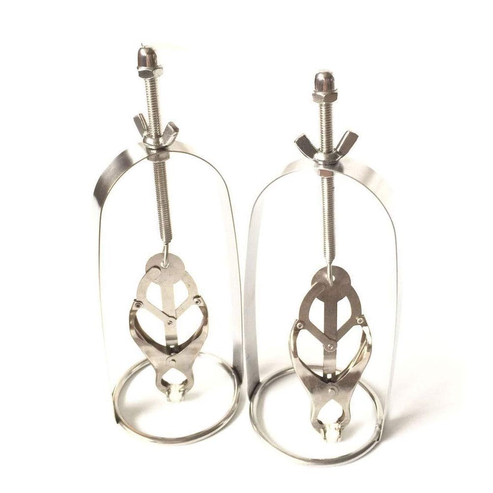 Nipple Nipple Nipple Nipple Stainless Adult Set of 2 Clamps, Clips, Clamps, Cages, Adjustable, Steel, SM, Goods,