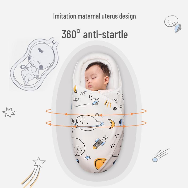 Biduole Reine Baumwolle Baby Puckdecke - Neugeborenen Anti-Schreck-Schlafsack für Frühling & Sommer