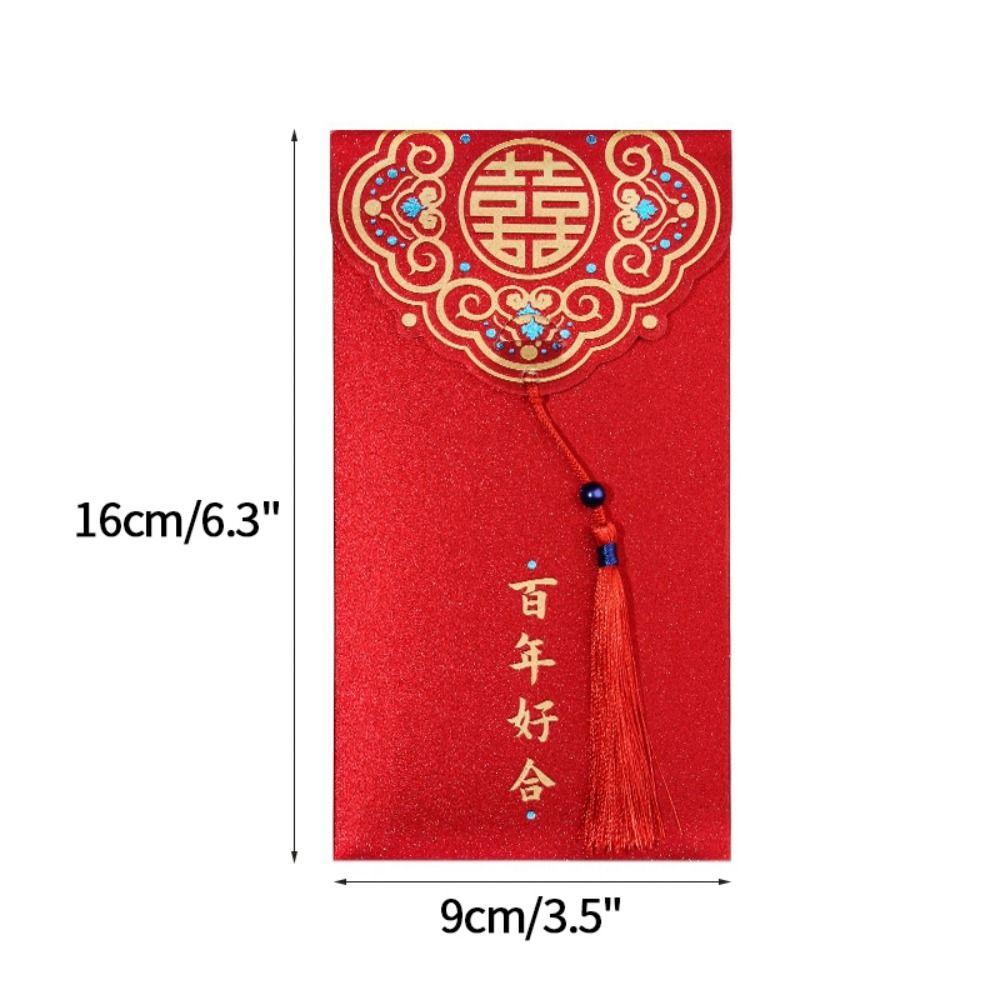 Gift 10pc Wedding Spring Festival Chinese Red Envelope Money Envelopes Money Packets Lucky Money