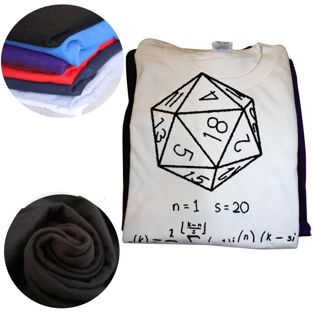 Novelty The Science of 20 Sided Dice T Shirts Graphic Cotton Streetwear Short Sleeve DND D20 Dungeon Gamer Dragon Dice T-shirt
