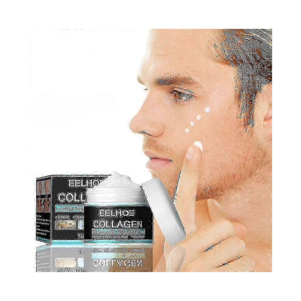 Männer Kollagen Anti-Falten Creme Hyaluronsäure Entfernen Straffend Lifting Aufhellend Gesichtspflege