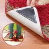 4PCS Mat Grippers Non-Slip Rubber Sticker for Tile Hardwood Floors