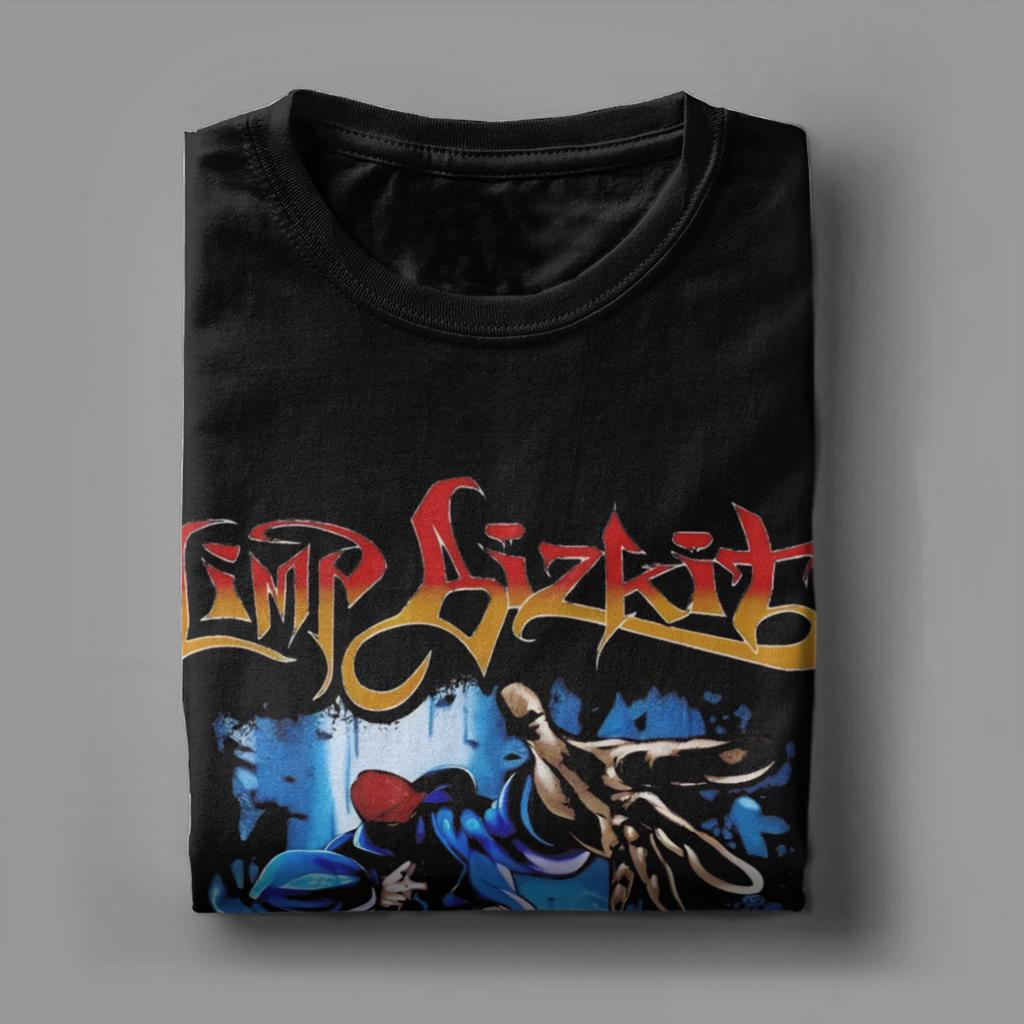 Limp Bizkit T-Shirt Herren Reine Baumwolle Einzigartiges T-Shirt Rundhals T-Shirts Kurzarm Oberteile Erwachsene