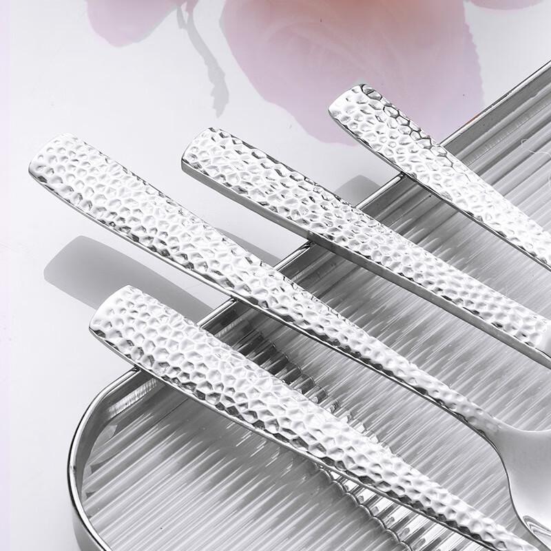 Hammered Pattern Stainless Steel Dinner Knife