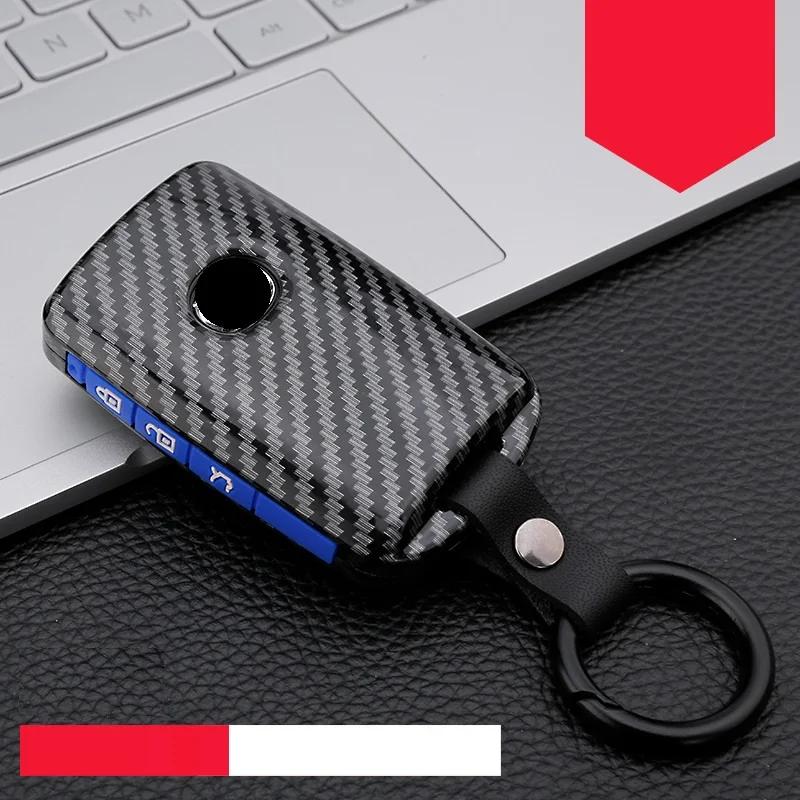 Interior Mouldings Carbon Fiber+Silicone Car Key Fob Cover Case For Mazda 3 Alexa CX-30 CX30 CX5 CX 5 CX-5 CX8 CX9 CX4 2019 2020