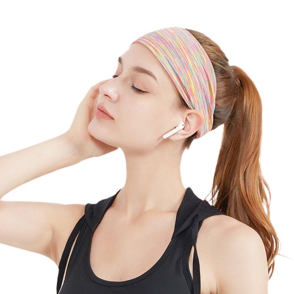 Breathable Yoga Sweatband Polyester Fibre/Spandex Yoga Hair Band Yoga Headbands  Riding Bike