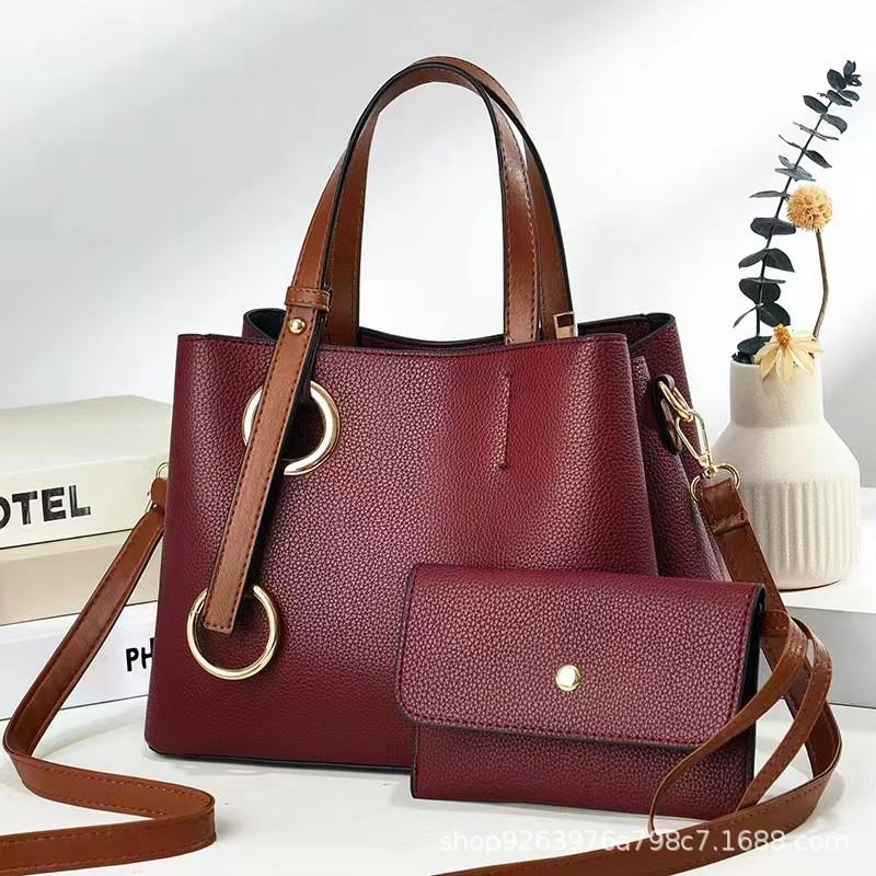 Elegant Everyday Tote Bag In Various Colors With Unique Letter Pattern Design
