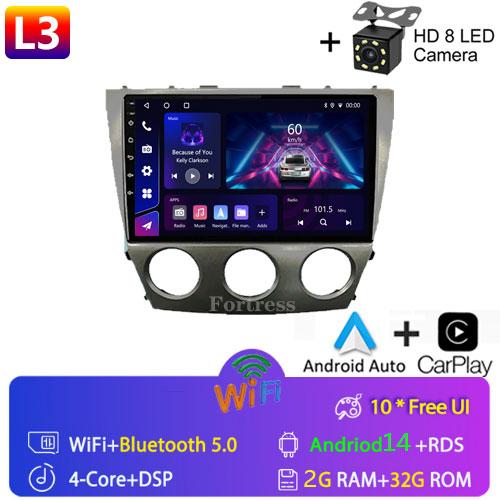 8 CORE Car Radio 2 Din Android 13 For Toyota Camry 40 2007-2011 Autoradio Multimedia Blu-ray IPS Screen Navigation GPS Carplay